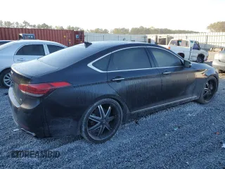 2018 Genesis G80 5.0L Ultimate with VIN KMHGN4JF4JU239874, listed as a Copart auction lot 77763484 with 158,282 mi miles and Clean Title. Bid and sale history available at carsss.com. Image 3.