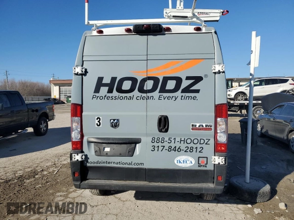 2021 Ram ProMaster Cargo with VIN 3C6LRVBG3ME530073, listed as a Copart auction lot 88838865 with 96,405 mi miles and Salvage Title. Bid and sale history available at carsss.com. Image 6.