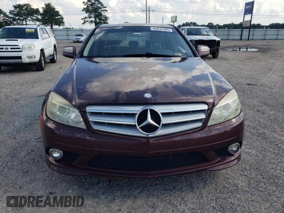 2009 Mercedes-Benz C 300 Sport with VIN WDDGF54X39R053551, listed as a Copart auction lot 62037465 with 175,372 mi miles and Salvage title. Bid and sale history available at DreamBid. Image 5.
