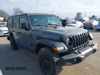 2022 Jeep Wrangler Unlimited Sport with VIN 1C4HJXDN7NW156538, listed as a IAAI auction lot 41526074 with 27,082 mi miles and . Bid and sale history available at DreamBid. Image 13.