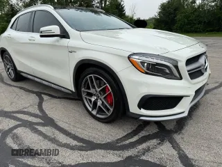 2015 Mercedes-Benz GLA 45 AMG z VIN WDDTG5CB9FJ053100, wystawiony jako Copart lot #61232735 z przebiegiem 66 182 mil mil oraz Czysty tytuł • Clean title. Historia ofert i sprzedaży dostępna na DreamBid. Obrazek 1.