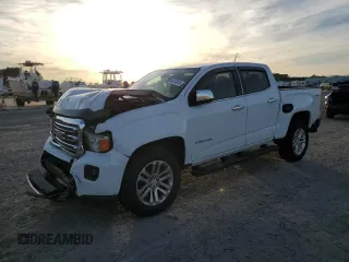 2016 GMC Canyon 4WD SLT z VIN 1GTG6DE30G1389525, wystawiony jako Copart lot #85283874 z przebiegiem 105 984 mil mil oraz Szkoda całkowita • Salvage title. Historia ofert i sprzedaży dostępna na DreamBid. Obrazek 1.