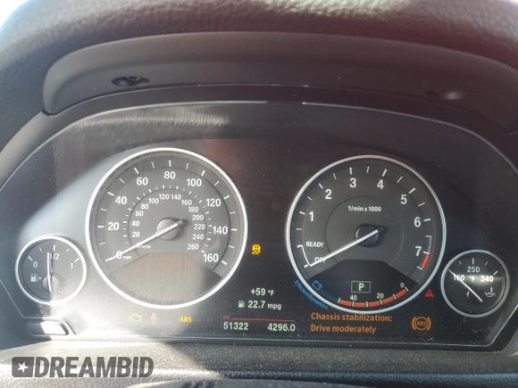 2017 BMW 4 Series 430i with VIN WBA4U7C36H5H20468, listed as a Copart auction lot 45964685 with 51,322 mi miles and Salvage title. Bid and sale history available at DreamBid. Image 9.