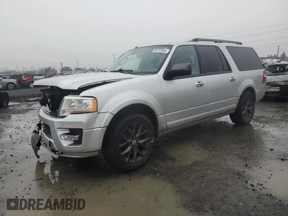 2017 Ford Expedition EL Limited with VIN 1FMJK2AT9HEA58881, listed as a Copart auction lot 88107865 with 117,557 mi miles and Salvage Title. Bid and sale history available at carsss.com. Image 1.