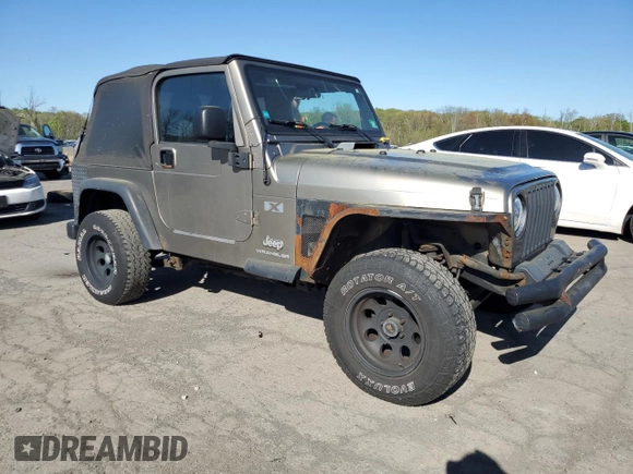 2003 Jeep Wrangler X with VIN 1J4FA39S93P318332, listed as a Copart auction lot 54918995 with 201,465 mi miles and Clean Title. Bid and sale history available at carsss.com. Image 4.