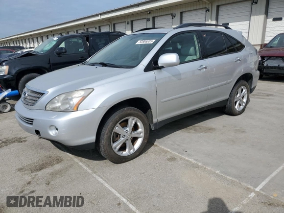 2008 Lexus RX 400h with VIN JTJHW31U282062288, listed as a Copart auction lot 53886005 with 264,042 mi miles and Clean Title. Bid and sale history available at DreamBid. Image 1.