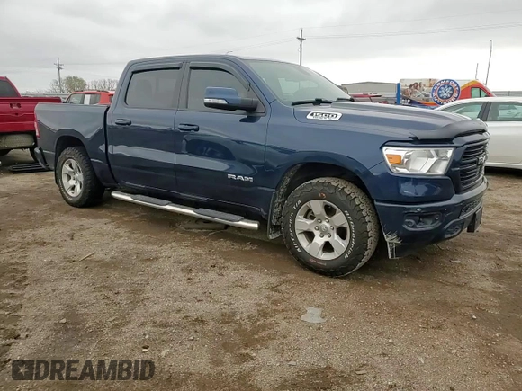2019 Ram 1500 Big Horn with VIN 1C6SRFFT5KN619449, listed as a Copart auction lot 55404095 with 41,869 mi miles and Salvage title. Bid and sale history available at DreamBid. Image 13.