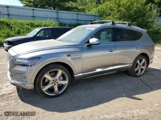 2022 Genesis GV80 with VIN KMUHBDSBXNU101806, listed as a Copart auction lot 66889304 with 24,977 mi miles and Clean Title. Bid and sale history available at carsss.com. Image 1.