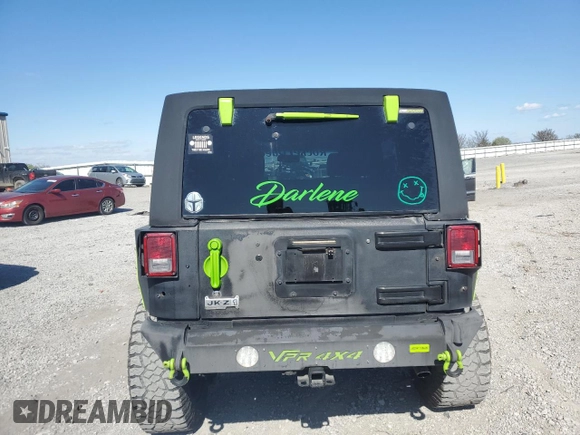 2017 Jeep Wrangler Unlimited Sport with VIN 1C4BJWDG0HL616663, listed as a Copart auction lot 53261995 with 80,356 mi miles and Salvage title. Bid and sale history available at DreamBid. Image 6.