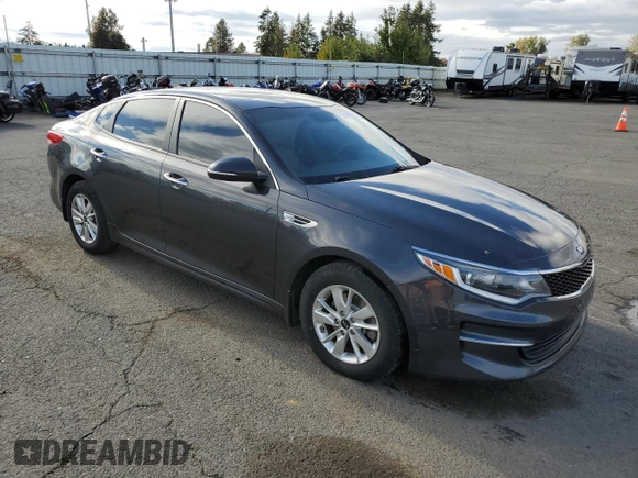 2017 Kia Optima LX with VIN 5XXGT4L32HG156845, listed as a Copart auction lot 76312814 with 124,810 mi miles and Clean Title. Bid and sale history available at carsss.com. Image 4.