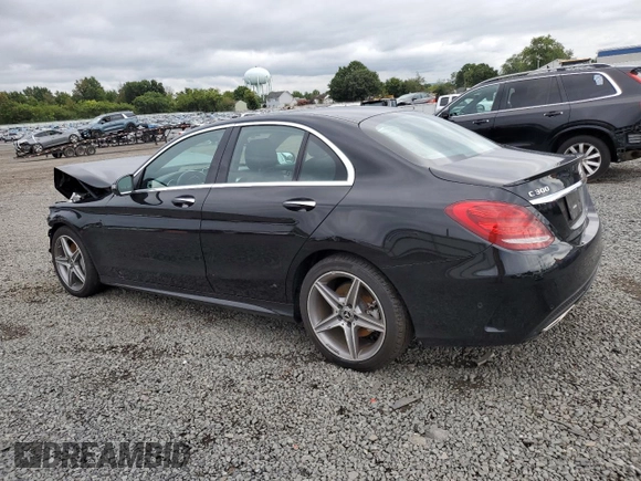 2018 Mercedes-Benz C 300 with VIN 55SWF4KBXJU262480, listed as a Copart auction lot 68102534 with 58,003 mi miles and Salvage Title. Bid and sale history available at DreamBid. Image 2.
