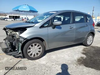2015 Nissan Note S with VIN 3N1CE2CP4FL358297, listed as a Copart auction lot 59586475 with 53,252 mi miles and Salvage title. Bid and sale history available at DreamBid. Image 1.