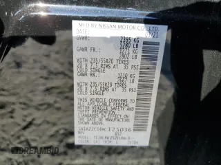 2021 Nissan Murano SL with VIN 5N1AZ2CS4MC125036, listed as a Copart auction lot 82931584 with 39,907 mi miles and Salvage Title. Bid and sale history available at DreamBid. Image 13.