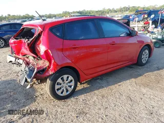 2016 Hyundai Accent SE with VIN KMHCT5AE9GU257815, listed as a IAAI auction lot 41941325 with 109,113 mi miles. Bid and sale history available at carsss.com. Image 4.