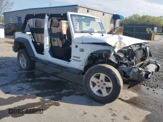 2013 Jeep Wrangler Unlimited Sport z VIN 1C4BJWDG3DL701619, wystawiony jako Copart lot #55880055 z przebiegiem Nie podano mil oraz Szkoda całkowita • Salvage title. Historia ofert i sprzedaży dostępna na DreamBid. Obrazek 4.