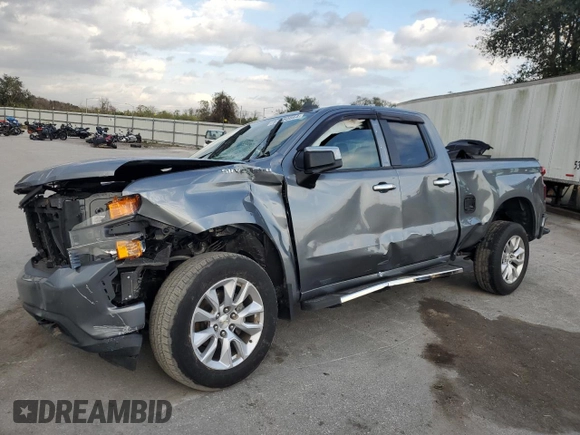 2020 Chevrolet Silverado 1500 Custom with VIN 1GCRWBEH5LZ228267, listed as a Copart auction lot 87380864 with 52,233 mi miles and Non Repairable. Bid and sale history available at carsss.com. Image 1.