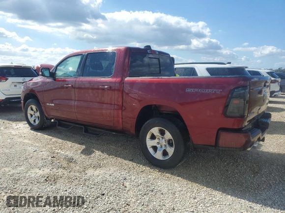 2022 Ram 1500 Big Horn with VIN 1C6SRFFM8NN281204, listed as a Copart auction lot 77252134 with 0 mi miles and Non Repairable. Bid and sale history available at carsss.com. Image 2.