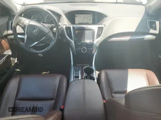 2015 Acura TLX Technology with VIN 19UUB2F54FA005541, listed as a Copart auction lot 62336535 with 89,327 mi miles and Salvage title. Bid and sale history available at DreamBid. Image 8.