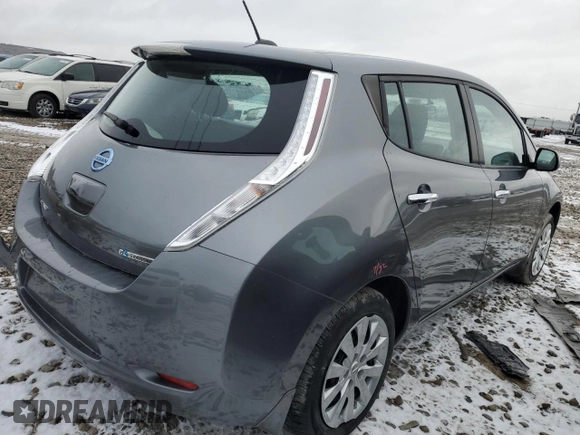 2015 Nissan LEAF SV with VIN 1N4AZ0CP5FC332953, listed as a Copart auction lot 39087903 with 61,605 mi miles. Bid and sale history available at carsss.com. Image 3.