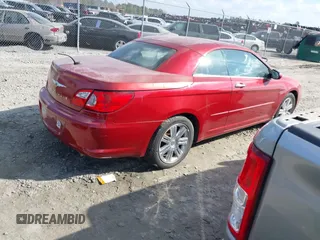 2008 Chrysler Sebring Limited with VIN 1C3LC65M18N150124, listed as a IAAI auction lot 41510633 with 91,843 mi miles. Bid and sale history available at carsss.com. Image 4.