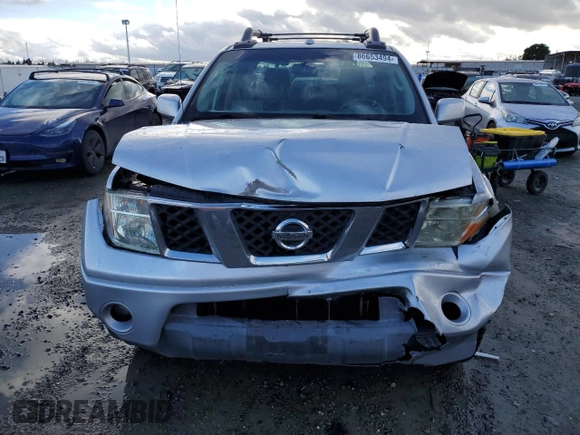 2008 Nissan Frontier SE with VIN 1N6AD09U88C420126, listed as a Copart auction lot 86653494 with 156,209 mi miles and Salvage title. Bid and sale history available at DreamBid. Image 5.