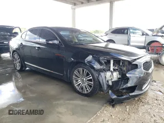 2014 Kia Cadenza Premium with VIN KNALN4D75E5120347, listed as a Copart auction lot 72796524 with 116,104 mi miles and Salvage Title. Bid and sale history available at carsss.com. Image 4.
