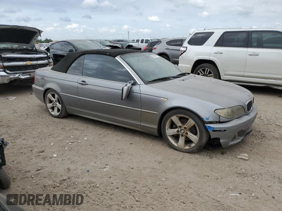 2004 BMW 3 Series 325Ci with VIN WBABW33474PL29862, listed as a Copart auction lot 53180965 with 126,894 mi miles and Clean Title. Bid and sale history available at carsss.com. Image 4.