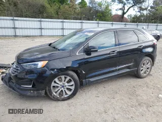 2019 Ford Edge Titanium z VIN 2FMPK3K91KBB54381, wystawiony jako Copart lot #52979555 z przebiegiem 99 127 mil mil oraz Szkoda całkowita • Salvage title. Historia ofert i sprzedaży dostępna na DreamBid. Obrazek 1.