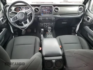 2019 Jeep Wrangler Unlimited Sahara with VIN 1C4HJXEG9KW600644, listed as a Copart auction lot 56193655 with 46,198 mi miles and Salvage title. Bid and sale history available at DreamBid. Image 8.