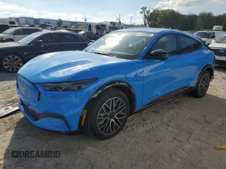 2024 Ford Mustang Mach-E Premium with VIN 3FMTK3R72RMA32365, listed as a Copart auction lot 44407065 with 3,940 mi miles and Salvage Title. Bid and sale history available at DreamBid. Image 1.
