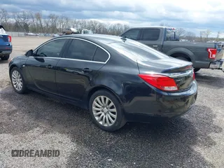 2011 Buick Regal CXL RL4 with VIN W04GS5EC5B1107772, listed as a IAAI auction lot 42044650 with 143,670 mi miles and . Bid and sale history available at carsss.com. Image 3.