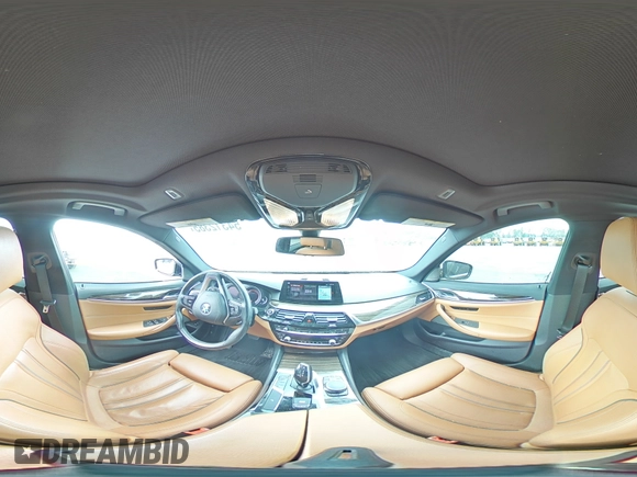 2018 BMW 5 Series 540i with VIN WBAJE5C54JWA93338, listed as a Copart auction lot 54312385 with 77,537 mi miles and Salvage title. Bid and sale history available at DreamBid. Image 14.