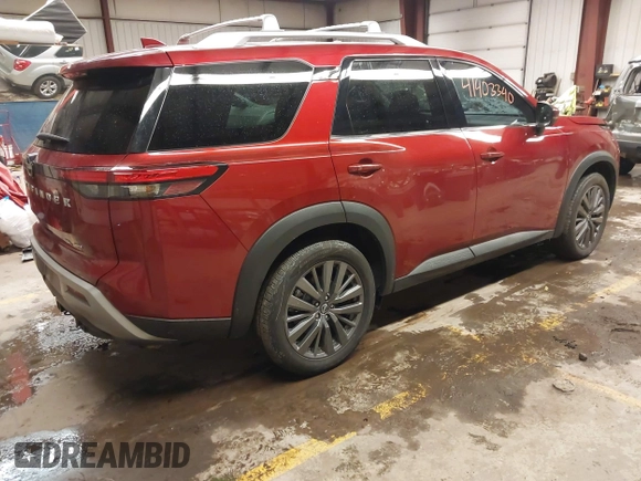 2023 Nissan Pathfinder SL with VIN 5N1DR3CD7PC230257, listed as a IAAI auction lot 41403340 with 22,698 mi miles and . Bid and sale history available at DreamBid. Image 4.