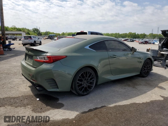 2017 Lexus RC 200t with VIN JTHHA5BC0H5005104, listed as a Copart auction lot 52865475 with Not provided miles and Salvage title. Bid and sale history available at DreamBid. Image 3.