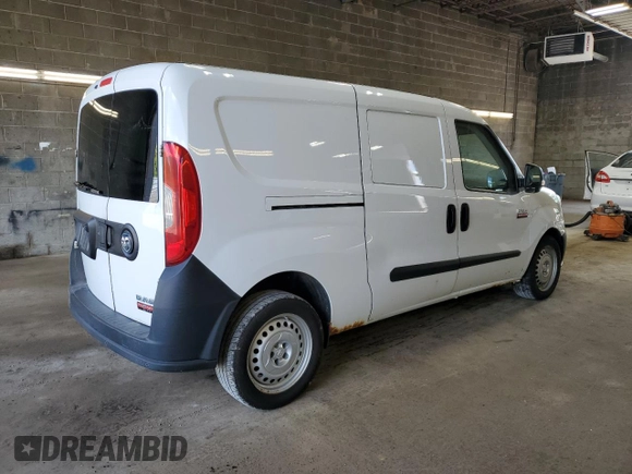 2015 Ram ProMaster City Cargo Tradesman with VIN ZFBERFAT3F6A79568, listed as a Copart auction lot 57285115 with 250,168 mi miles and Clean Title. Bid and sale history available at DreamBid. Image 3.