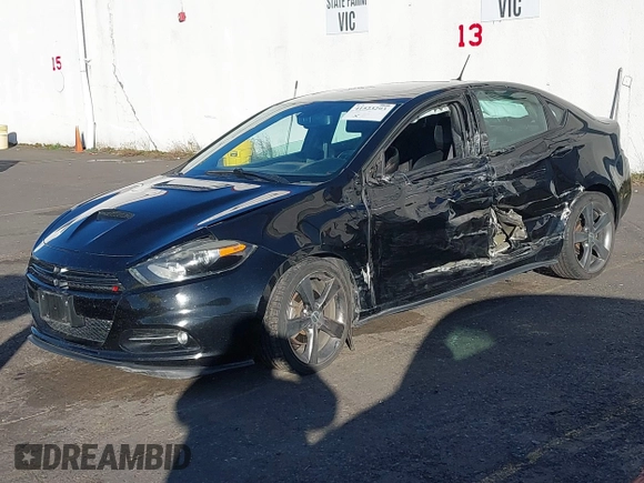 2016 Dodge Dart GT with VIN 1C3CDFEB7GD607826, listed as a IAAI auction lot 41523293 with 134,636 mi miles. Bid and sale history available at carsss.com. Image 18.