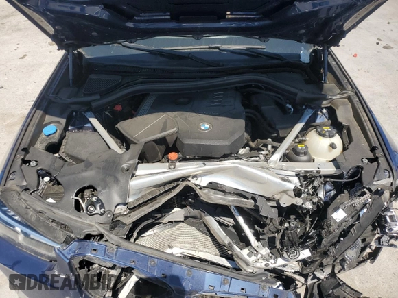 2022 BMW X3 sDrive30i with VIN WBX47DP0XNN158398, listed as a Copart auction lot 49819095 with 53,816 mi miles and Non Repairable. Bid and sale history available at DreamBid. Image 12.