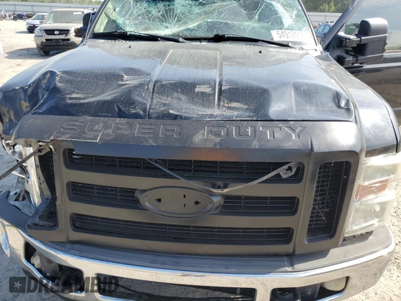 2008 Ford F-250 XL with VIN 1FTSW21R68EA06383, listed as a Copart auction lot 54917015 with 195,462 mi miles and Salvage title. Bid and sale history available at DreamBid. Image 11.