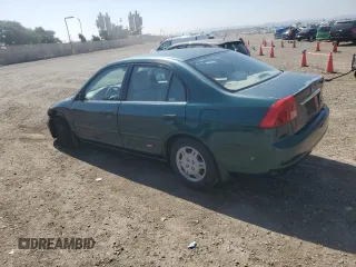 2001 Honda Civic LX with VIN JHMES16541S010074, listed as a Copart auction lot 73239894 with 173,988 mi miles and Salvage Title. Bid and sale history available at carsss.com. Image 2.