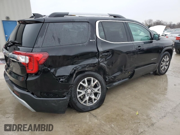 2020 GMC Acadia SLT with VIN 1GKKNMLS4LZ166413, listed as a Copart auction lot 44147565 with 50,672 mi miles and Salvage Title. Bid and sale history available at DreamBid. Image 3.