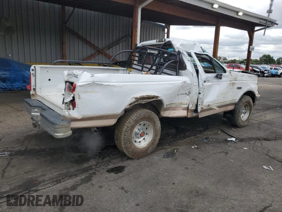 1996 Ford F-150 with VIN 1FTEF14Y2TLB39012, listed as a Copart auction lot 58576095 with 162,231 mi miles and Salvage title. Bid and sale history available at DreamBid. Image 3.