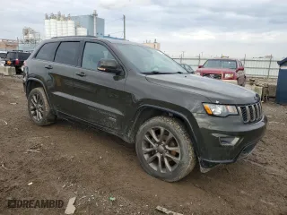 2016 Jeep Grand Cherokee Limited 75th Anniversary with VIN 1C4RJFBG8GC426805, listed as a Copart auction lot 43788395 with 187,543 mi miles and Salvage Title. Bid and sale history available at carsss.com. Image 4.