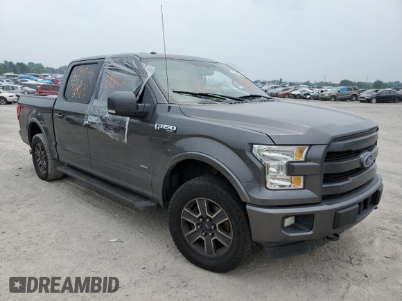 2015 Ford F-150 XLT with VIN 1FTEW1EG8FFA66642, listed as a Copart auction lot 57240043 with Not provided miles and Clean title. Bid and sale history available at DreamBid. Image 4.