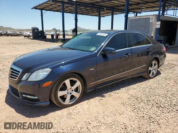 2012 Mercedes-Benz E 350 Luxury with VIN WDDHF5KB7CA629577, listed as a Copart auction lot 56665025 with 84,633 mi miles and Salvage title. Bid and sale history available at DreamBid. Image 1.