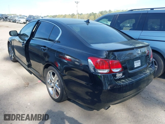 2008 Lexus GS 350 with VIN JTHBE96S780038598, listed as a IAAI auction lot 41906932 with 194,100 mi miles. Bid and sale history available at carsss.com. Image 3.