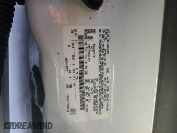 2015 Ford C-Max SEL z VIN 1FADP5CU2FL112790, wystawiony jako Copart lot #54338155 z przebiegiem 108 653 mil mil oraz Szkoda całkowita • Salvage title. Historia ofert i sprzedaży dostępna na DreamBid. Obrazek 12.