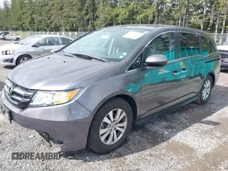 2015 Honda Odyssey EX z VIN 5FNRL5H49FB025993, wystawiony jako IAAI lot #42316946 z przebiegiem 47 694 mil mil oraz . Historia ofert i sprzedaży dostępna na DreamBid. Obrazek 2.