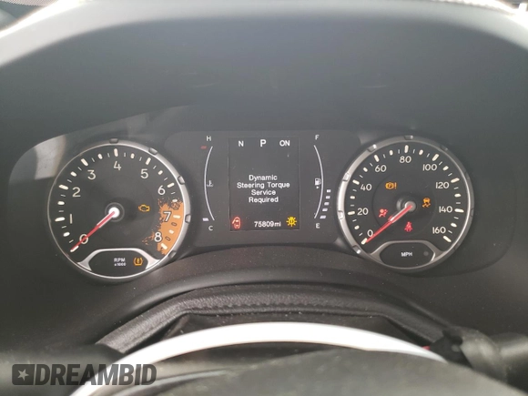 2018 Jeep Renegade Latitude with VIN ZACCJABBXJPJ15549, listed as a Copart auction lot 63361674 with 75,809 mi miles and Non repairable. Bid and sale history available at DreamBid. Image 9.