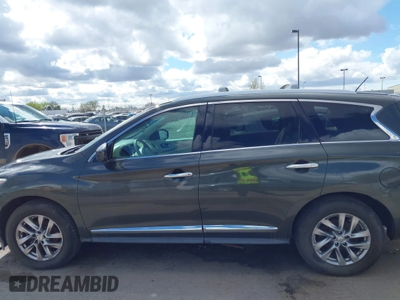 2013 Infiniti JX35 z VIN 5N1AL0MM0DC302090, wystawiony jako IAAI lot #41945285 z przebiegiem 198 767 mil mil oraz . Historia ofert i sprzedaży dostępna na DreamBid. Obrazek 14.