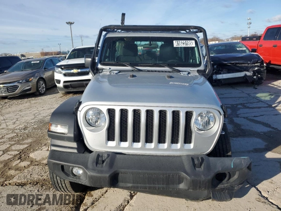 2023 Jeep Wrangler Sport S with VIN 1C4HJXDG0PW670641, listed as a Copart auction lot 41623195 with 27,266 mi miles and Salvage Title. Bid and sale history available at DreamBid. Image 5.